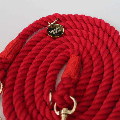 Multiway Dog Lead - Chilli Red