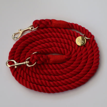 Multiway Dog Lead - Chilli Red