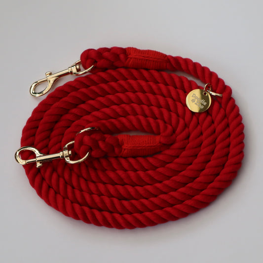 Multiway Dog Lead - Chilli Red
